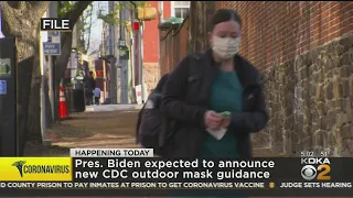 Pres. Biden Expected To Announce New CDC Outdoor Mask Guidance