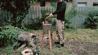 Making an Axe/Chopping Block for Spoon Carving