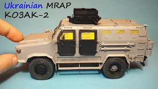 Building the Exterior of Ukrainian MRAP КОЗАК-2 in 1/35 scale from ICM part 2