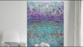 Unleash The Beauty of Violet. Unbelievable Beautiful Color Combination #abstractpainting #texture