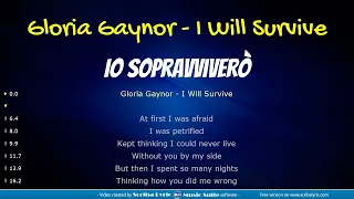 Gloria Gaynor - I will survive - Traduzione italiano + testo inglese
