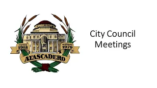 Atascadero City Council and Planning Commission Special Joint Meeting - March 11, 2021