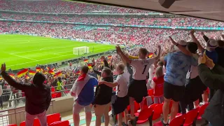 Sweet Caroline after the England v Germany 2-0  29 June 2021 Wembley Stadium Supporters songs