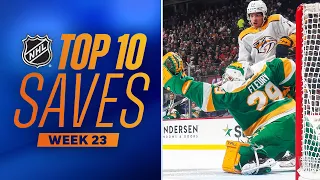 Top 10 Saves from Week 23 (2023-24 NHL Season)