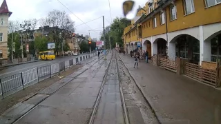 Lviv | tram 3 | cab view