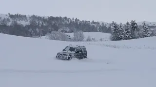 Suzuki Jimny, deep snow wheeling, winter 2019