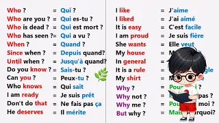 Phrases simples pour apprendre l'anglais facilement |✪✪easy sentences to learn french 🌿