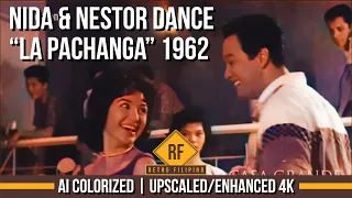 Nida & Nestor Dance "La Pachanga" 1962 - AI Colorized Old Movie | Enhanced 4K