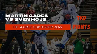 Martin Gadea (blue) vs Sven Hojs (red) -69 kg | ITF World Cup 2022