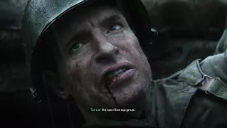 Call of Duty: WWII - Hill 493: Daniels Carries Joseph Turner "No Sacrifice Too Great" Death Cutscene