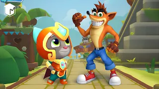 Who is the Best? Кто круче? Talking Tom or Crash? Crash Bandicoot On the Run vs Tom Hero Dash