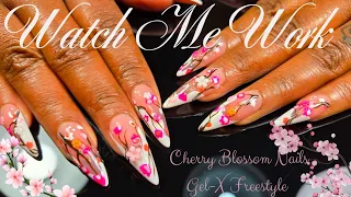 Watch Me Work|EASY Cherry Blossom Nail Art|The Cure by Kalisa