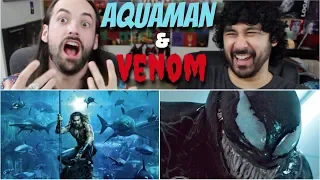 AQUAMAN Movie Poster REACTION & NEW VENOM PIC Before Comic Con!!!