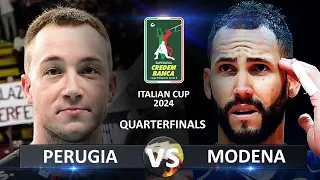 Quarter Finals: Perugia vs Modena | Volleyball SuperLega Coppa Italia 2024