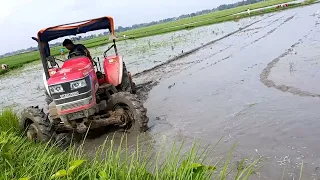 MAHINDRA ARJUN NOVO 605 DI MS 4X4 🔥✨😎 ROTAVATOR FINISHING PARFOMANSH IN MUD STUCK ✨😱