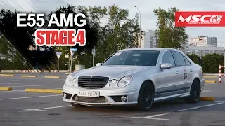 Mercedes E55 MSC Stage 4 (Стенд, Гонка с M5, Замеры)