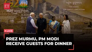 G20 Summit: President Murmu, PM Modi receive world leaders for dinner at Bharat Mandapam | Live