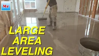 Concrete Subfloor Leveling in a Large Area MrYoucandoityourself