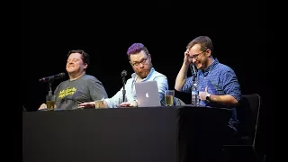 [HD] MBMBaM Live Show Houston HIGHLIGHTS - 416: Face 2 Face: Haunted Doll Cinematic Universe