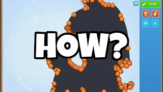 Bad Apple in BTD6 Map editor areas - how it was made