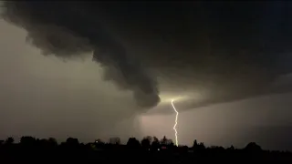 MASSIVE HP Supercell near Lille, FR - RAW footage - 8 April 2024