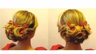 Вечерняя прическа❤️Прическа на выпускной❤️ Evening hairstyle❤️ Prom hairstyle