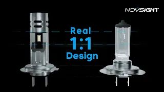 New Arrived!!! Novsight High Power Mini Turbo Fan 1:1 H7 LED Headlight Bulbs Just Launch