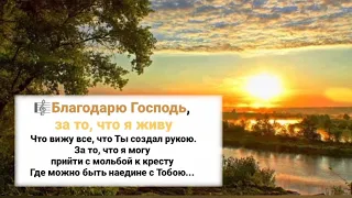 🎼Благодарю, Господь, за то, что я живу...#ХристианскиеПесни#НебеснаяОтчизна#