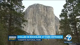 2 killed after rockslide near Yosemite National Park entrance