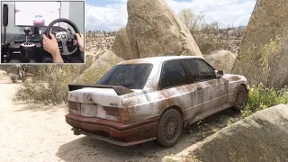 Abandoned BMW M3 E30 Rebuild - Forza Horizon 5 | Steering Wheel + Shifter Gameplay