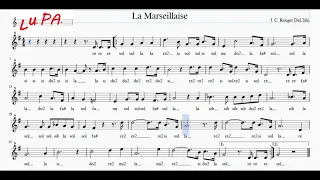 Inno Nazionale Francese - La Marseillaise - Flauto - Spartito - Karaoke - Note - Instrumental