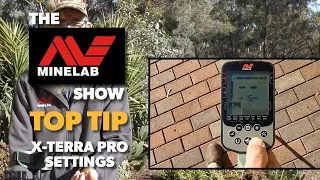 New Minelab X-TERRA PRO Metal Detector Settings