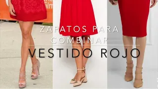 Zapatos para combinar un vestido rojo de fiesta💃 [ TACONES, SANDALIAS, BOTINES]