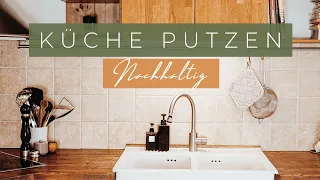 Reinige die Küche mit mir! 🌱Küche reinigen + putzen Küchen Putz Tipps 🌱 Küche reinigen hausmittel 🌱