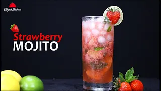The EASIEST & BEST Strawberry Mojito Recipe | Summer Mocktail Recipes | Strawberry Mojito