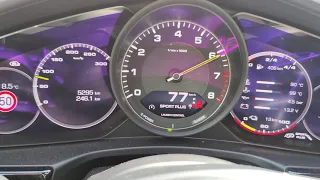 Porsche Panamera 4 e-Hybrid 462hp acceleration 0-60