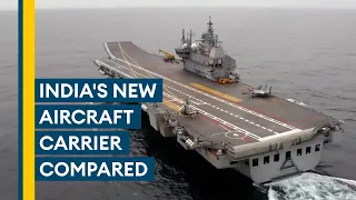 How HMS Queen Elizabeth compares to India's newest aircraft carrier