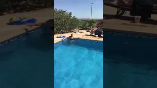 Grandma swimming