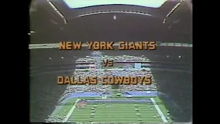 1978-10-08 New York Giants vs Dallas Cowboys