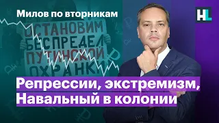 Репрессии, экстремизм, Навальный в колонии. Что делать? | «Милов по вторникам»