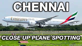 CLOSE UP PLANE SPOTTING at CHENNAI AIRPORT