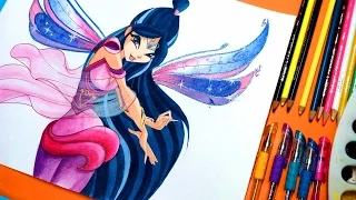 ✿ how to draw winx club musa bloomix✿speedpainting