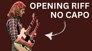 EAGLES: Hotel California Opening Riff, Correct Key, No Capo!