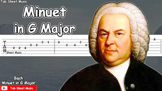 Bach - Minuet in G Major Guitar Tutorial
