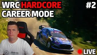 EA SPORTS WRC HARDCORE Career Mode! - I Am Loving This So far! (Part 2)