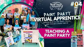 Teaching a Paint Party *Live* || Paint Party Virtual Apprentice #04