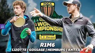 2023 PDGA Disc Golf World Championships | R1M6 FEATURE | Lizotte, Gossage, Heimburg, Anttila