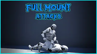 Attacks from Full Mount animations for Unreal Engine and Unity