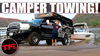 I Tow My Ski Boat with the Four Wheel Camper Ram Cummins and This Happens...