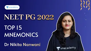 Top 15 Mnemonics | NEET PG 2022 | Dr Nikita Nanwani